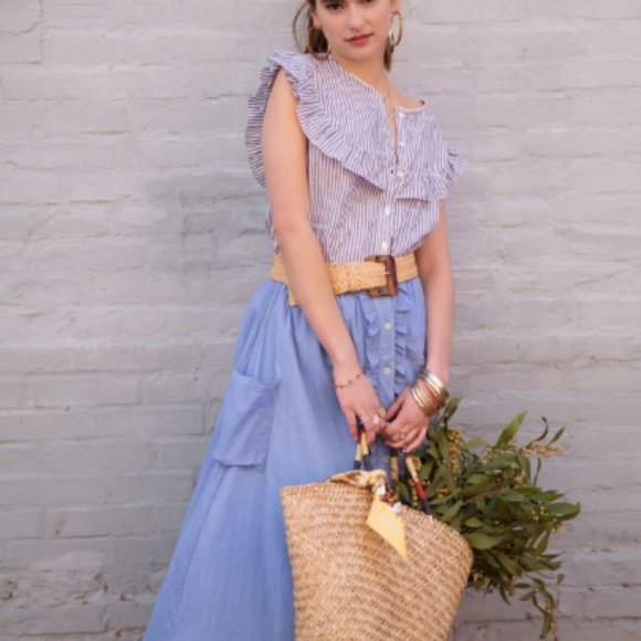 Blouse, Grey Stripes (Woman) - Picture 6 of 6